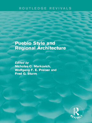 cover image of Pueblo Style and Regional Architecture (Routledge Revivals)